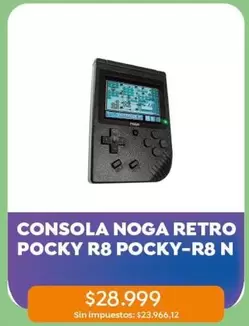 Noga - CONSOLA NOGA RETRO POCKY R8 POCKY-R8 N
