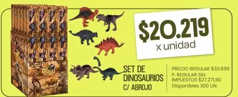 X$ - SET DE DINOSAURIOS
