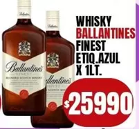 Ballantines - WHISKY FINEST ETIQ.AZUL
