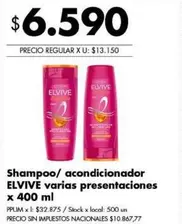 Elvive - Shampoo/acondicionador