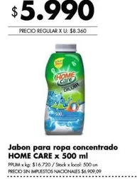 X$ - Jabón para ropa concentrado
