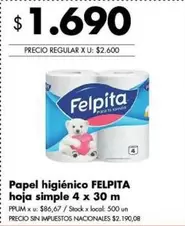 Felpita - Papel higi
uevo
