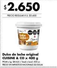 X$ - Dulce de leche original