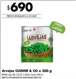 X$ - Arvejas