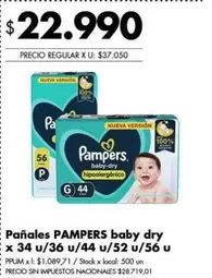 Pampers - Pañales baby-dry