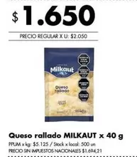 Milkaut - Queso rallado