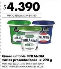 Finlandia - Queso untable