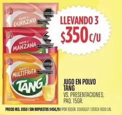 Tang - JUGO EN POLVO