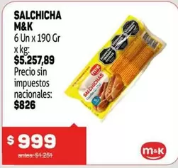 M&K - SALCHICHA