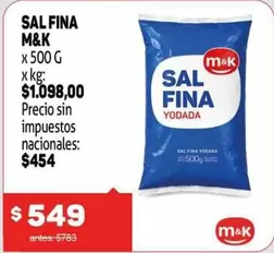 M&K - SAL FINA