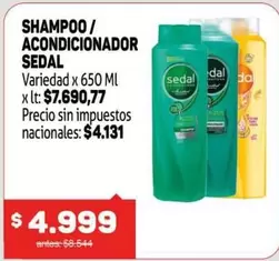 Sedal - SHAMPOO / ACONDICIONADOR