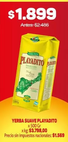 Playadito - YERBA SUAVE