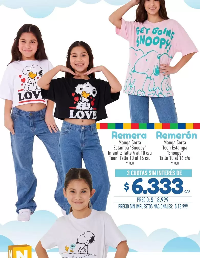 Love - Remera Manga Carta Estampa "Snoopy"