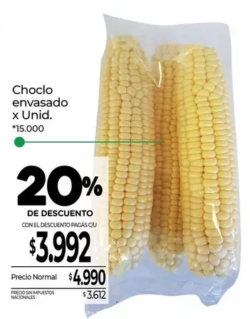 X$ - Choclo envasado x Unid.