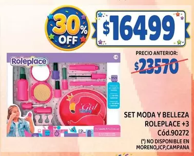 Off - SET MODA Y BELLEZA ROLEPLACE +3 Cód.90272
