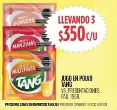 Tang - JUGO EN POLVO