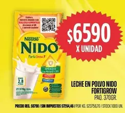Nido - LECHE EN POLVO FORTIGROW