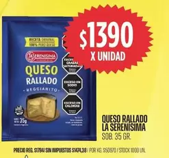 X$ - QUESO RALLADO