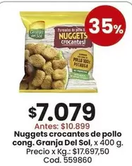 Granja del Sol - Nuggets crocantes de pollo cong.
