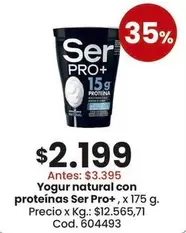 Ser - Yogur natural con proteínas