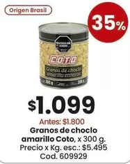 Coto - Granos de choclo amarillo