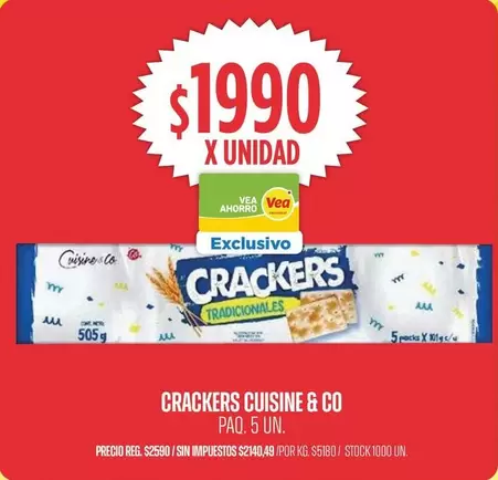 Cuisine - CRACKERS TRADICIONALES