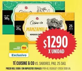Cuisine - Té Manzanilla