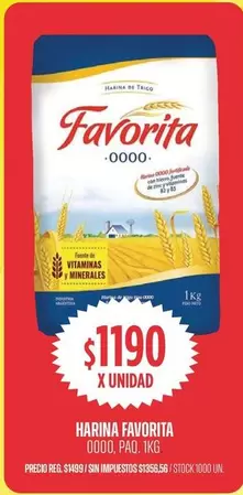 Favorita - Harina 0000