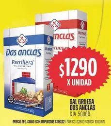 Dos Anclas - Sal Gruesa Parrillera