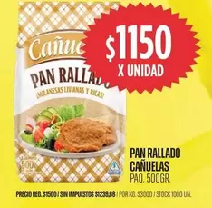 cañuelas - Pan Rallado