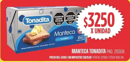 Tonadita - Manteca