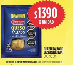 X$ - QUESO RALLADO