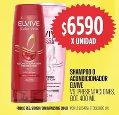 Elvive - SHAMPOO O ACONDICIONADOR