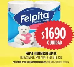 Felpita - PAPEL HIGIÉNICO