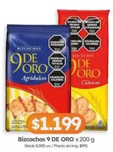 9 de oro - Bizcochos