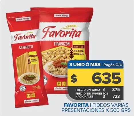 Favorita - Fideos