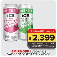 Smirnoff - Vodka Ice