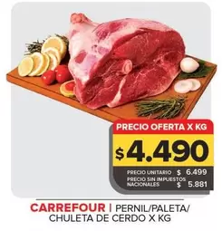 Carrefour - Pernil/Paleta/Chuleta De Cerdo