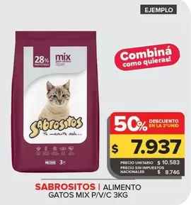 Sabrositos - Alimento Gatos Mix P/V/C
