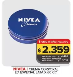 Nivea - Crema Corporal Ed Especial