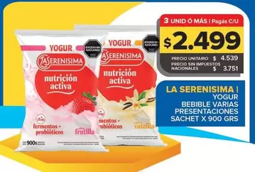 La Serenísima - Yogur Bebible