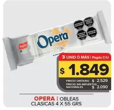 Opera - Obleas Clasicas