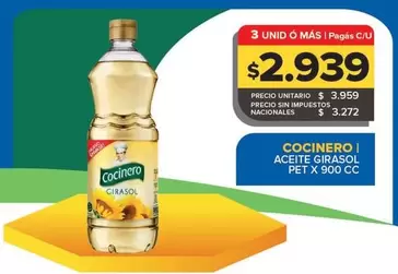Cocinero - Aceite Girasol