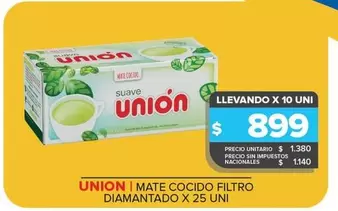 Unión - Mate Cocido Filtro Diamantado