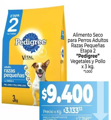 Pedigree - Alimento Seco para Perros Adultos Razas Pequeñas Etapa 2
