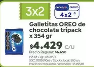Oreo - Galletitas de chocolate tripack