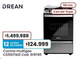 Drean - Cocina multigas CD5617AI0