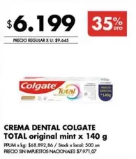 Colgate - CREMA DENTAL original mint