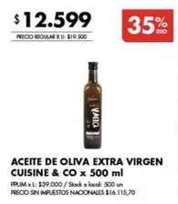 X$ - ACEITE DE OLIVA EXTRA VIRGEN