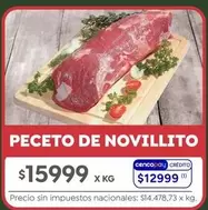 X$ - PECETO DE NOVILLITO